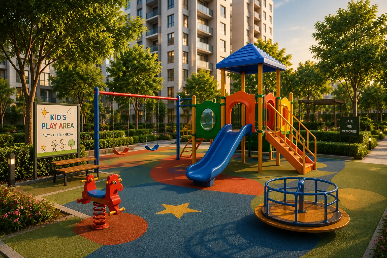 Kids play area amenity